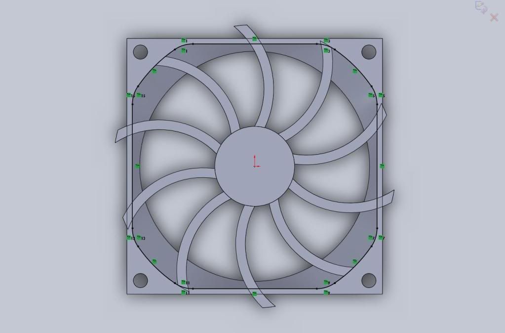 How To Modeing a computer fan